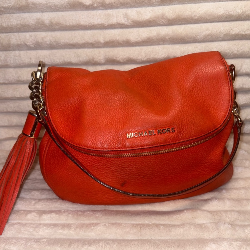 Michael Kors Bold Orange Shoulder Bag - image 1